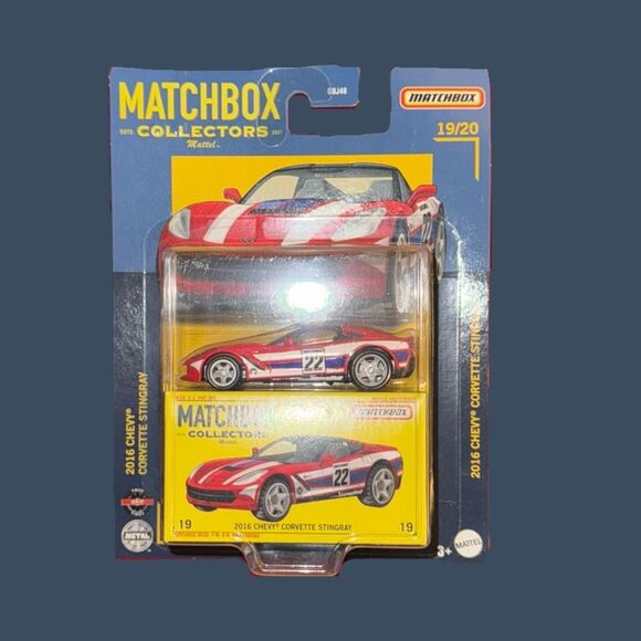 NIP 2022 Matchbox Collectors #19 2016 Chevy® Corvette® Stingray™ 19/20 - Picture 3 of 5